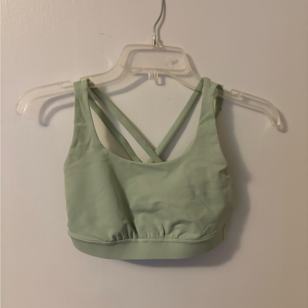 Lululemon Mint Green Strappy Sports Bra